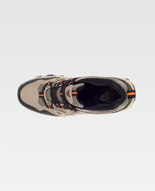Trecking Schuh mit Schnürsenkeln TPR Sohle Beige Black