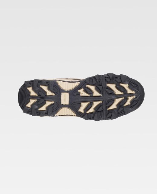 Trecking Schuh mit Schnürsenkeln TPR Sohle Beige Black