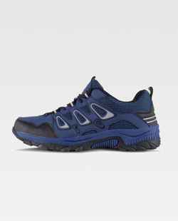 Trecking Schuh mit Schnürsenkeln TPR Sohle Navy Black