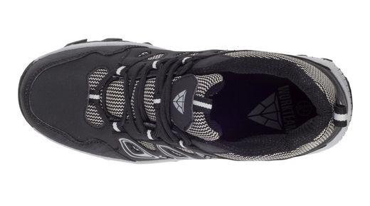Trecking Schuh mit Schnürsenkeln TPR Sohle Schwarz Schwarz
