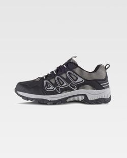 Trecking Schuh mit Schnürsenkeln TPR Sohle Schwarz Schwarz