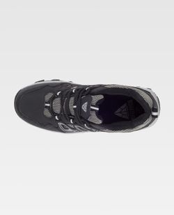 Trecking Schuh mit Schnürsenkeln TPR Sohle Schwarz Schwarz
