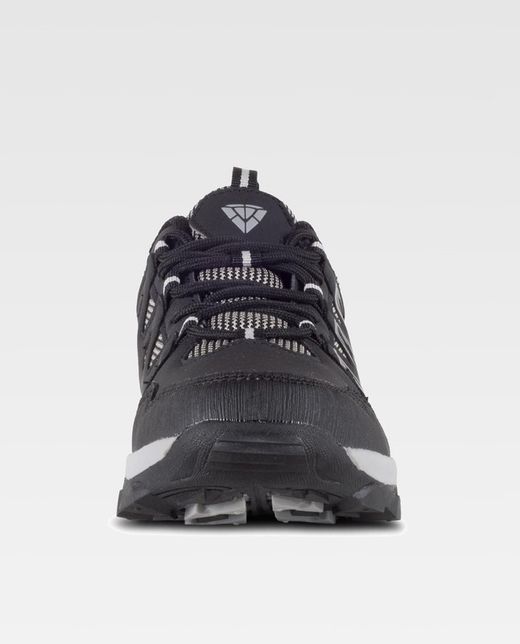 Trecking Schuh mit Schnürsenkeln TPR Sohle Schwarz Schwarz