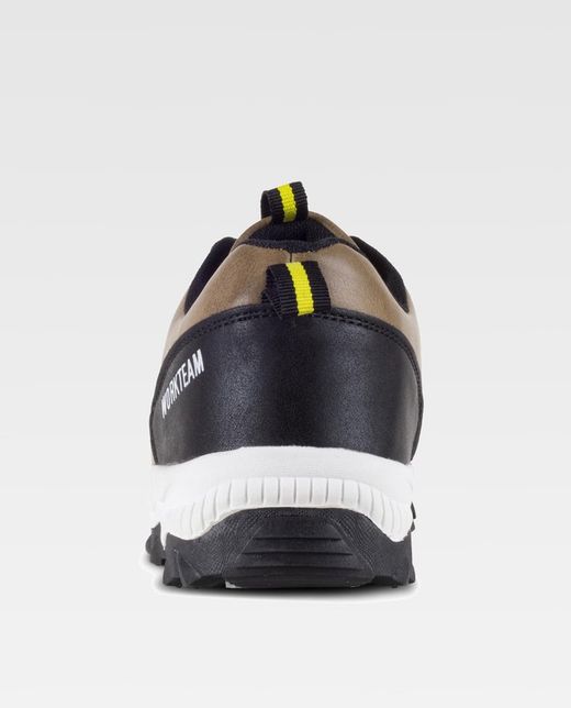 Chaussure de randonnée avec lacets Tissus extérieurs PU et couleurs combinées Semelle TPR Beige Noir