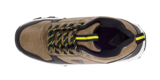 Chaussure de randonnée avec lacets Tissus extérieurs PU et couleurs combinées Semelle TPR Beige Noir