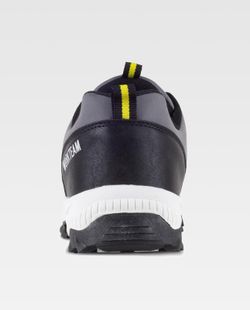 Trecking Schuh mit Schnürsenkeln PU-Oberstoffen und kombinierten Farben TPR Sohle Grau Schwarz
