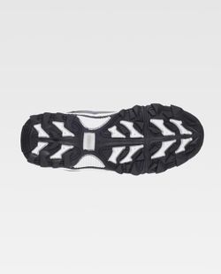 Trecking Schuh mit Schnürsenkeln PU-Oberstoffen und kombinierten Farben TPR Sohle Grau Schwarz