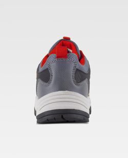Trecking Schuh mit Schnürsenkeln Stoffe und kombinierte Farben TPR Sohle Schwarz Grau Rot
