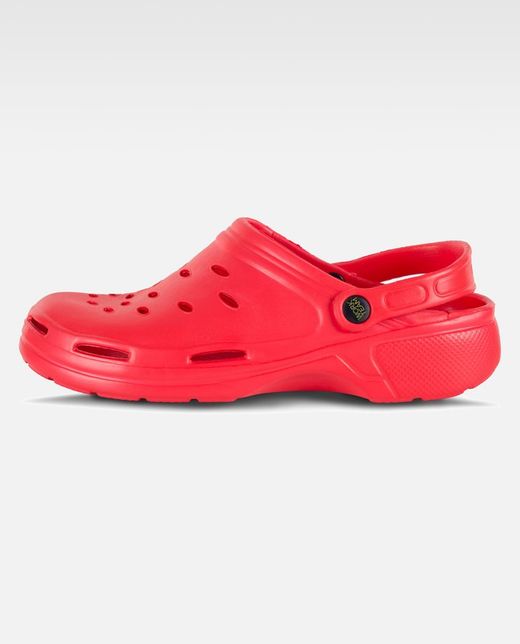 Unisex EVA Clog Ultraleicht, ergonomisch Anatomisch, mit orthopädischer Kamera, weich für die Füße Rot